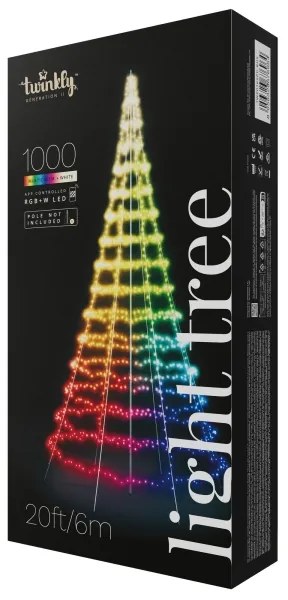 Twinkly TWP01KSPP-BEU - LED RGBW Vonkajší vianočný strom TREE 1000xLED IP44 Wi-Fi