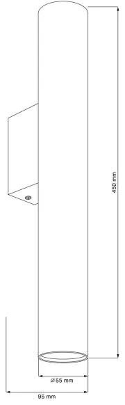 Nástenné svietidlo LUNGOMARE 2xGU10/10W/230V chróm