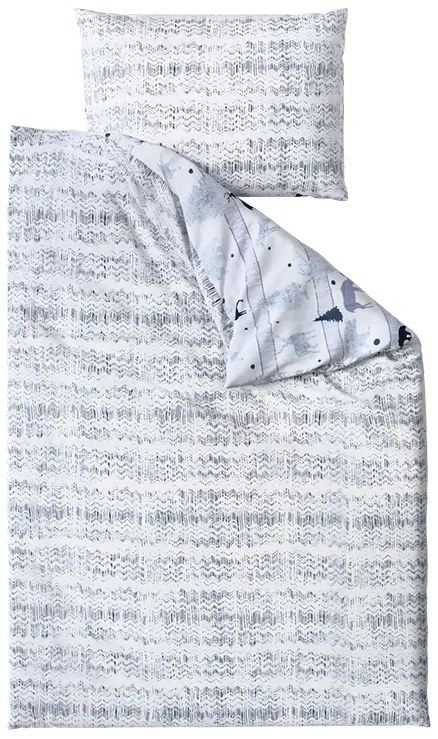 Bavlnené obliečky Renforcé SOBI A STROMKY biele Rozmer obliečky: 70 x 90 cm | 140 x 220 cm