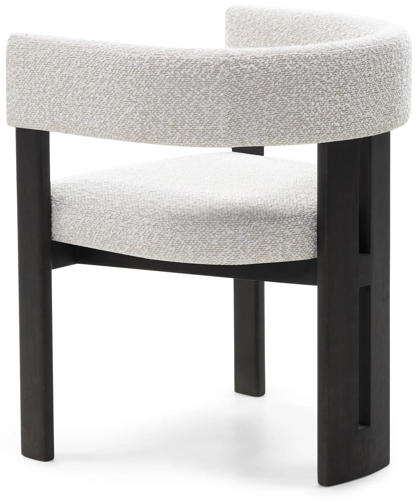 Jídelní židle HAILEY z masivu světle béžová/tmavě hnědá