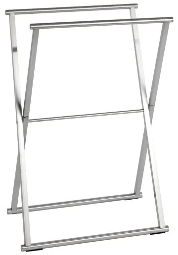 WENKO 22476100 - Stojan na uteráky LAVA 53,5x80,5 cm nerez/strieborný