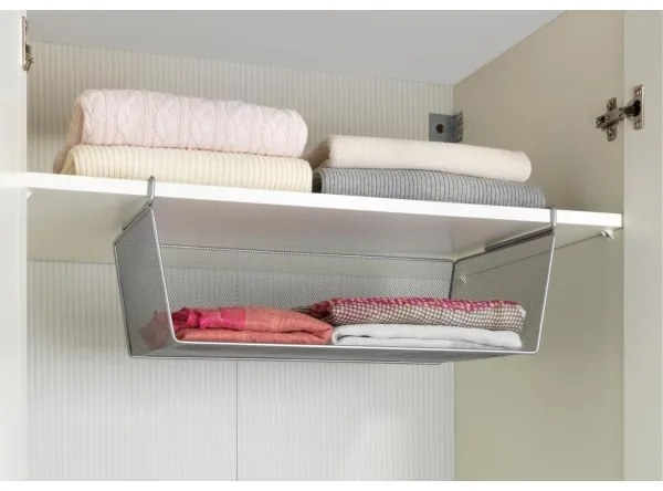 WENKO 53143100 - Strieborný košík 49x28 cm