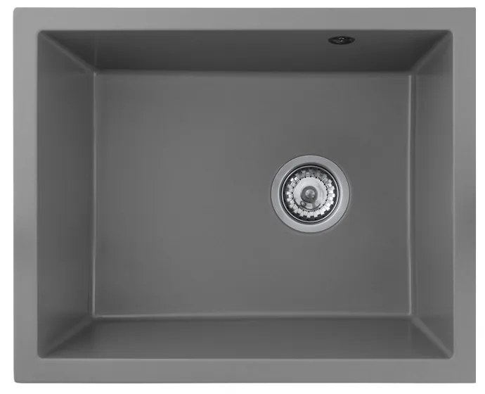 Gamma Decor 5040, 1-komorový granitový drez 560x460x180 mm, šedá, GMA-ZLE000084