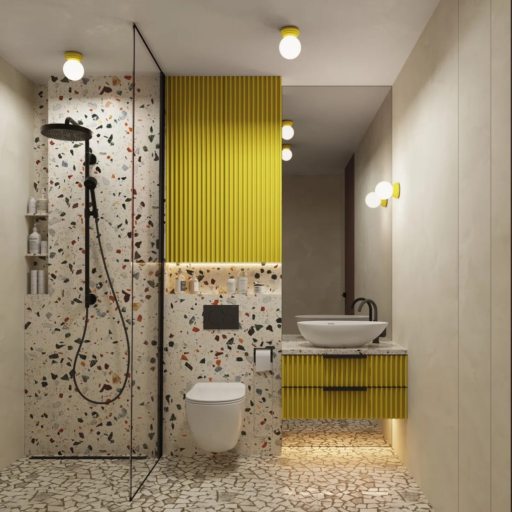 Stropné svietidlo Zori, 1x biele sklenené tienidlo, y