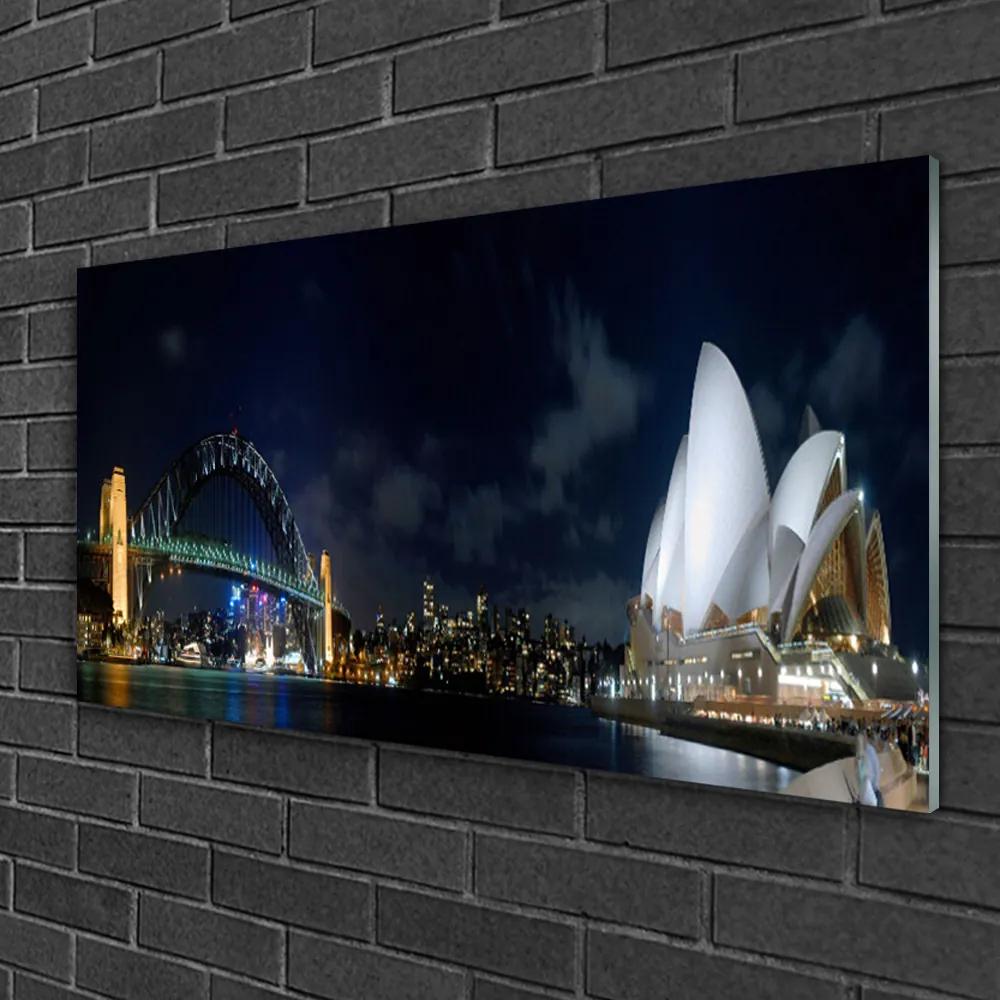 Obraz na skle Sydney most architektúra 120x60 cm