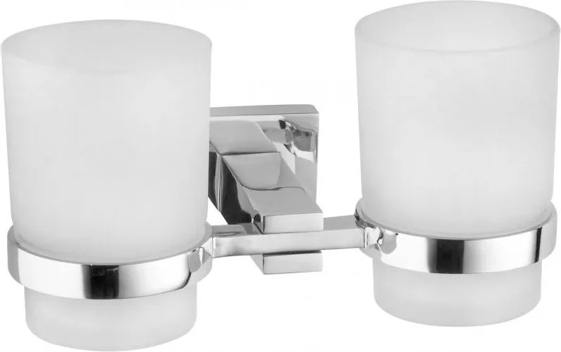 Mexen Vane dvojitý pohár na zubné kefky, chrómová - 7020952-00