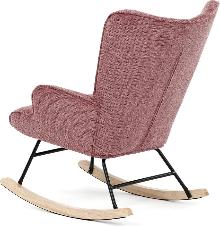 Hojdacie kreslo FABIAN — látka, ružová
