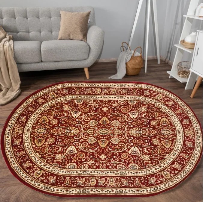 DC Koberec Orient ovál 007 červená Rozmer: 60×100 cm