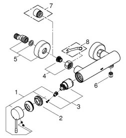 GROHE 33636001 - Sprchová batéria ESSENCE, lesklý chróm