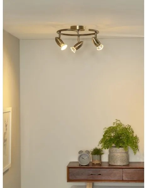 Lucide 13955/14/03 - LED bodové svietidlo CARO-LED 3xGU10/5W/230V bronz