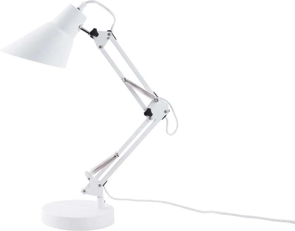 Biela železná stolová lampa Leitmotiv Fit