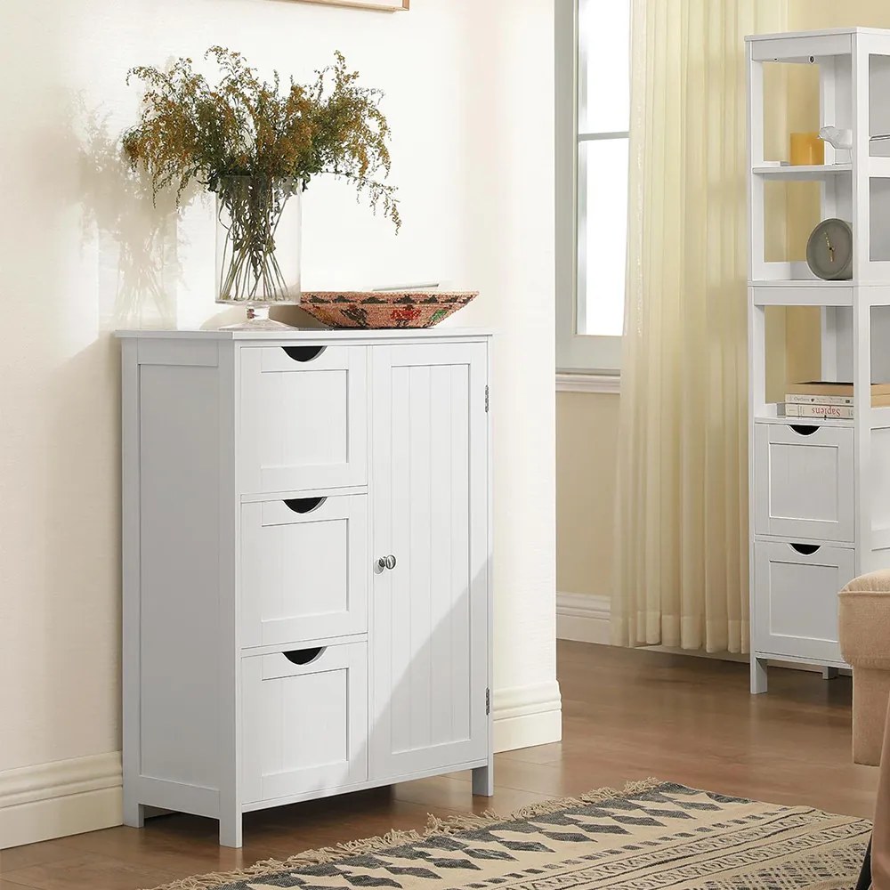 Úložná skrinka s 3 zásuvkami a 1 policou 60x30x81 cm