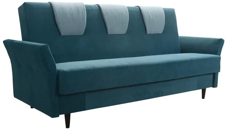 Sedacia súprava Boston 3+1+1, zelená (MIL 17015/17016, wenge)