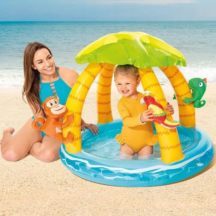 Intex Nafukovací detský bazénik so strieškou INTEX 58417