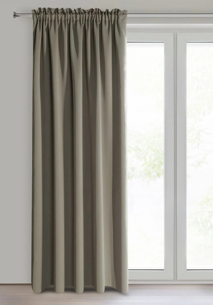 ZATEMŇOVACÍ ZÁVES NA PÁSKE LOGAN 135X270 CM CAPPUCCINO