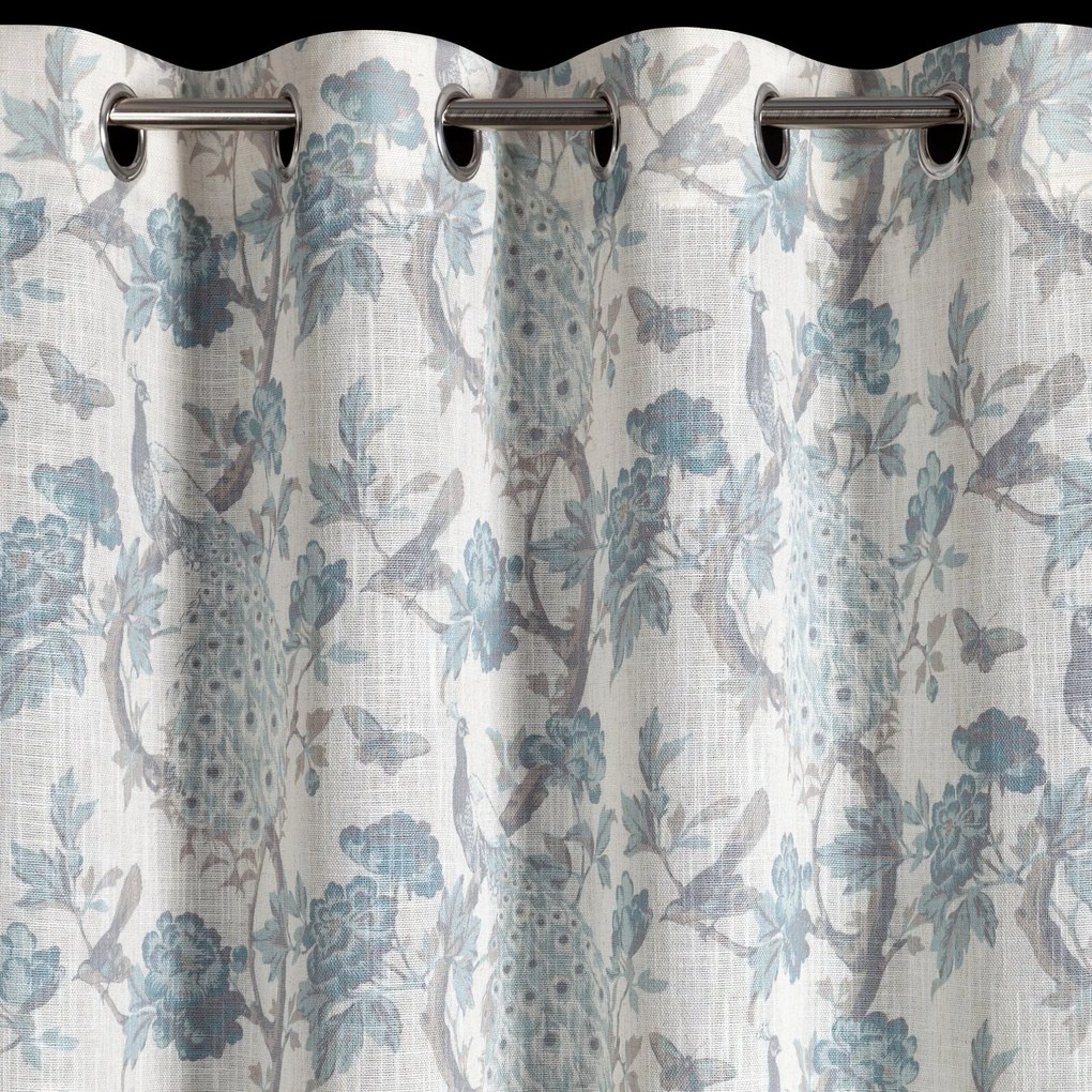 ZÁVES NA KRÚŽKOCH EMERA 140X250 CM KVETY