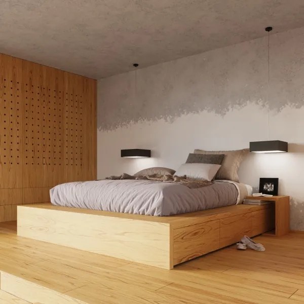 Nástenné svietidlo HORUS 1xE27/60W/230V čierna