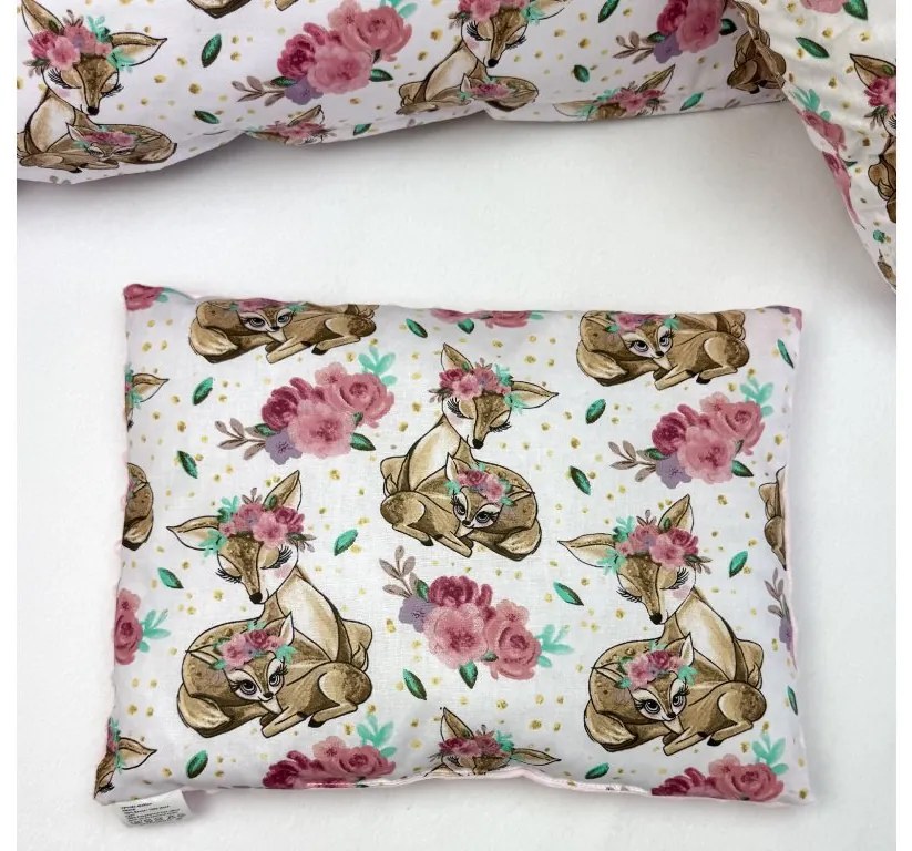 INTERMEDIC SK Vankúšik Srnka biela/minky ružová 40x30 cm