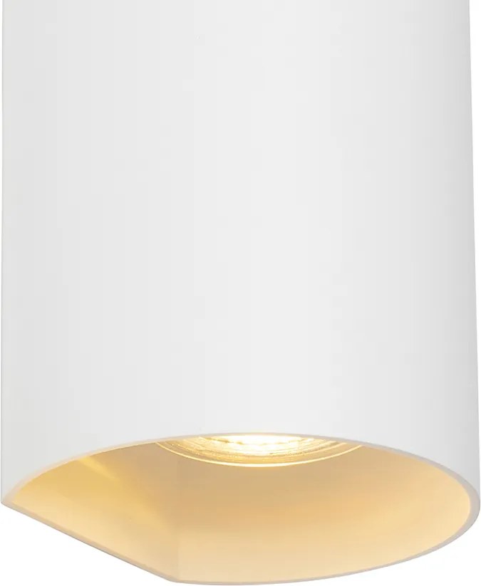 Inteligentná nástenná lampa biela okrúhla vrátane 2 WiFi GU10 - Sabbir