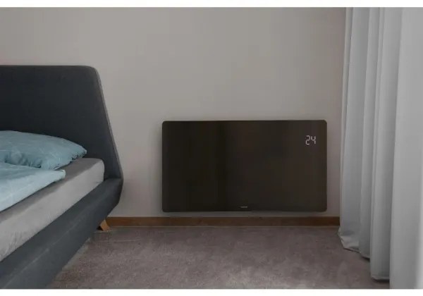 Sencor - Inteligentný elektrický priamotop/konvektor 1200/2400W/230V IP24 Wi-Fi čierny