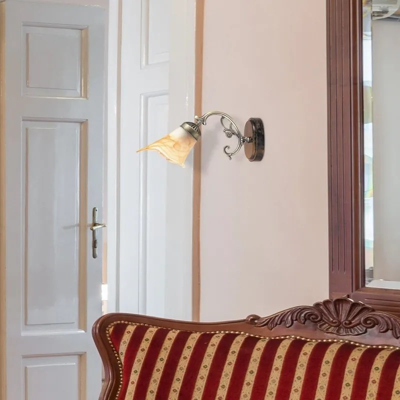 Rabalux Rustic 3 nástenné svietidlo max. 1x40W, E14, IP20, bronz