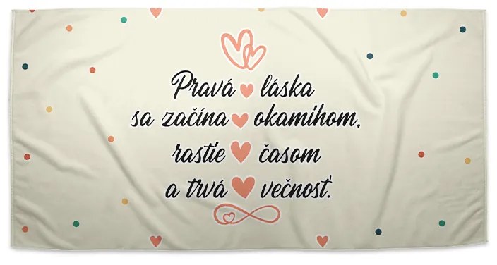Sablio Uterák Pravá láska - 30x50 cm