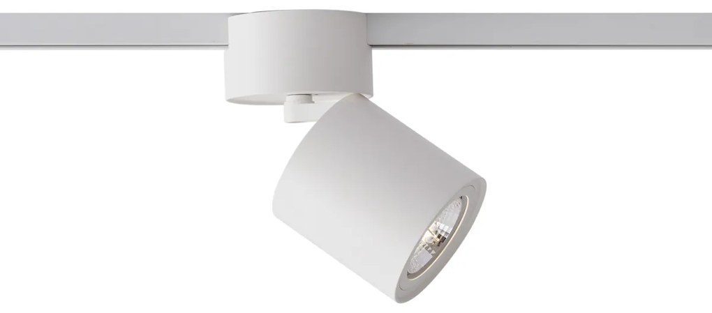 Moderný biely reflektor pre 1-fázový koľajnicový systém GU10 70mm - Iconic Roto