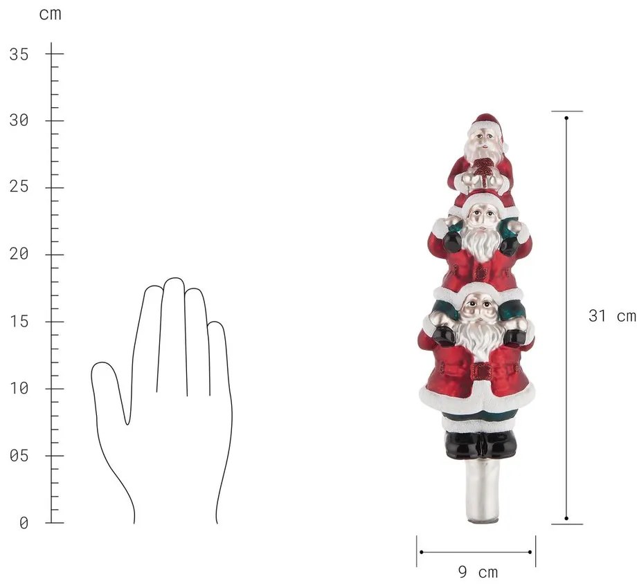 Butlers X-MAS Špička na stromček traja Santovia 32 cm