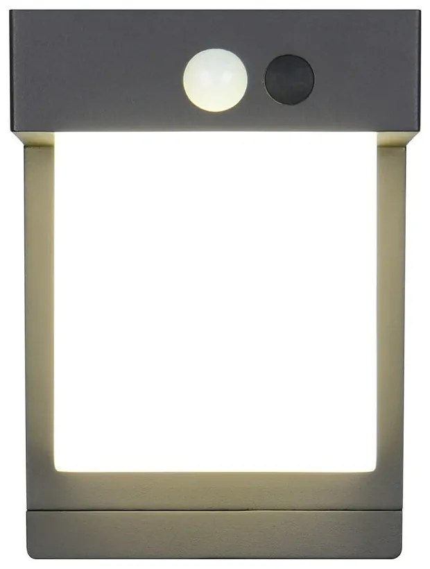 LED nástenné solárne vonkajšie svietidlo (výška 14 cm) Colombo – Trio