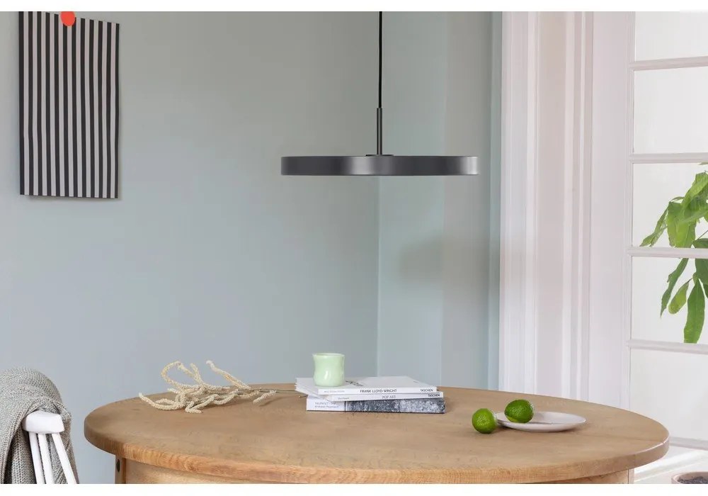 Antracitovosivé LED závesné svietidlo s kovovým tienidlom ø 43 cm Asteria Medium – UMAGE