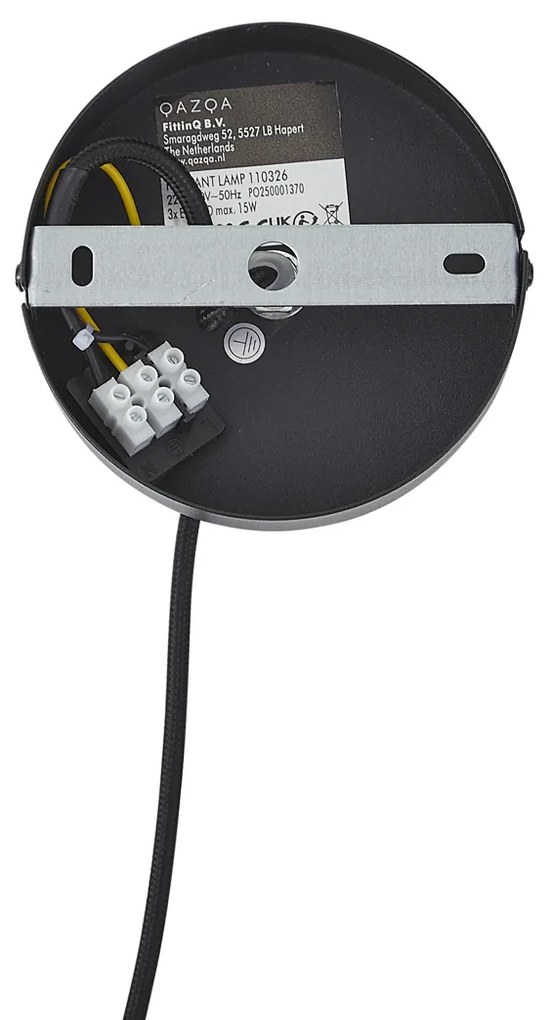 Moderné závesné svietidlo čierne 50cm 3-svetlá - Drum Duo