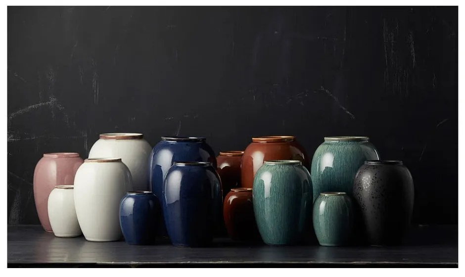 Tmavomodrá kameninová váza (výška 20 cm) Gastro Blue – Bitz