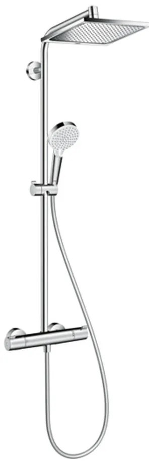 Hansgrohe Crometta E, showerpipe 240 1jet EcoSmart 9 l/min s termostatom, chróm, HAN-27281000