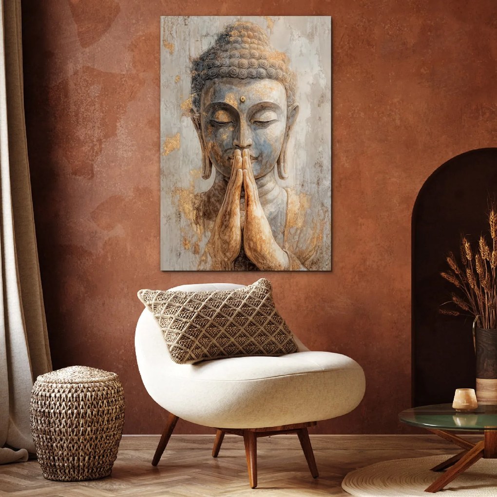 DUBLEZ | Drevený obraz - Buddha | UV potlač, Premium