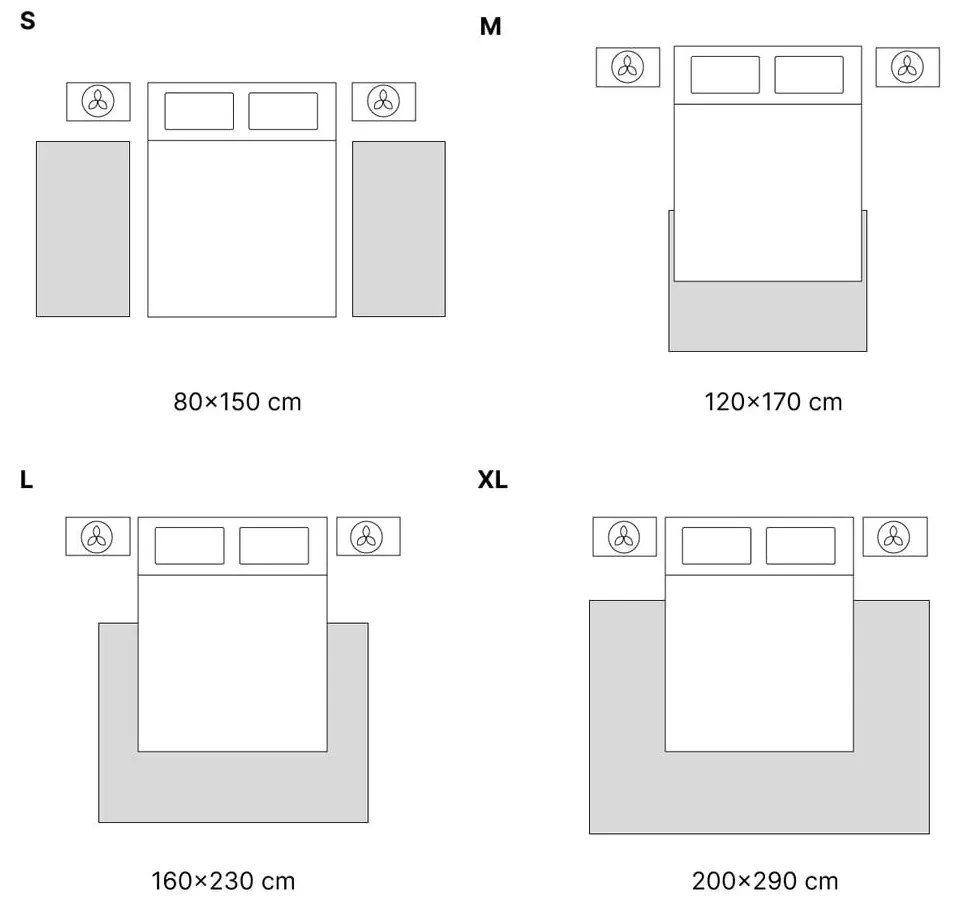 Biely koberec 200x290 cm Petra Liso – Universal