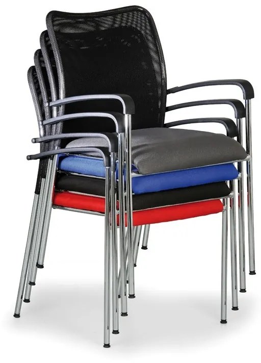 Konferenčná stolička JOHN MINELLI, červená