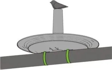Plastia Napájadlo pre vtáky Finch, olivová