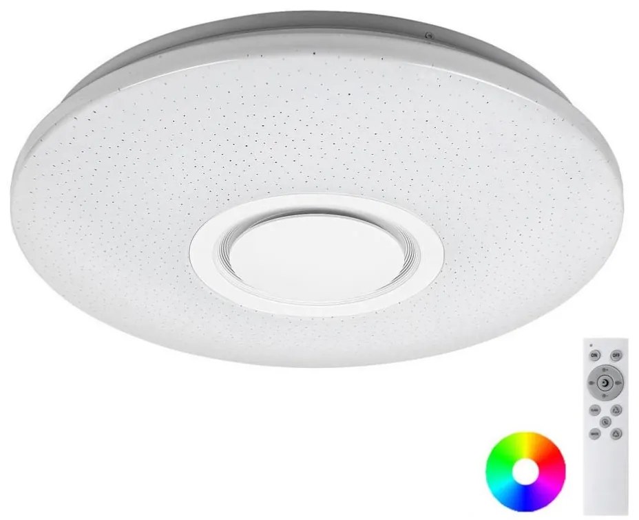 Rabalux 3509 - LED RGB Stmievateľné stropné svietidlo RODION LED/24W/230V + diaľkový ovládač
