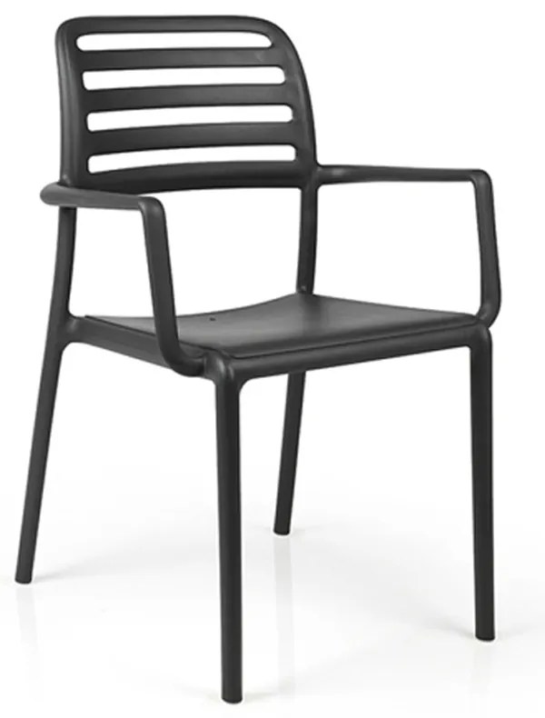 Stima Designové plastové kreslo COSTA Vyberte odtieň ->: Hnedá - Caffe