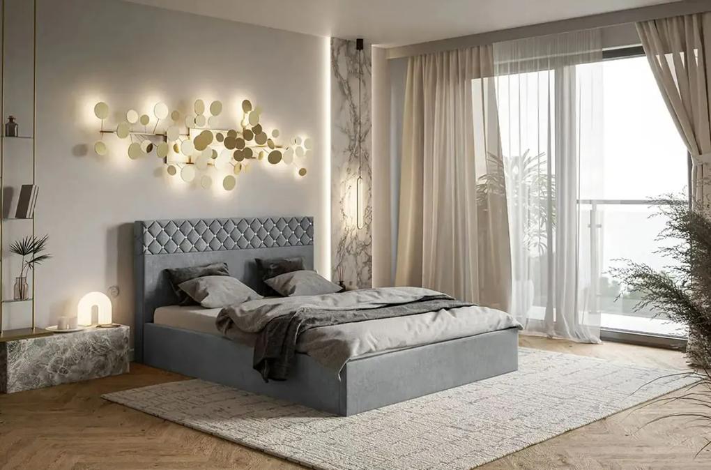Čalúnená manželská posteľ ELAINA 180 x 200