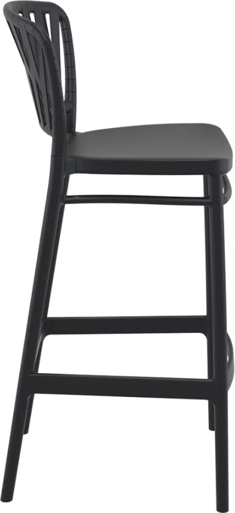 PORTOFINO BAR 75 záhradná barová stolička black