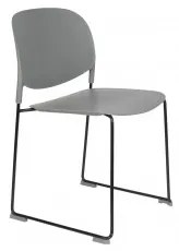 Jídelní židle STACKS ZUIVER,plast šedý White Label Living 1100453