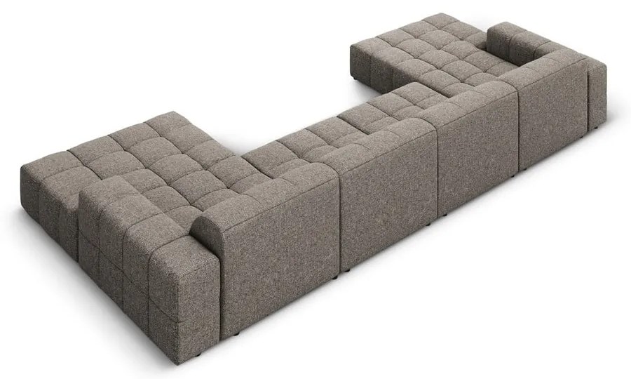 Tmavosivá rohová pohovka (do tvaru "U") Chicago – Cosmopolitan Design