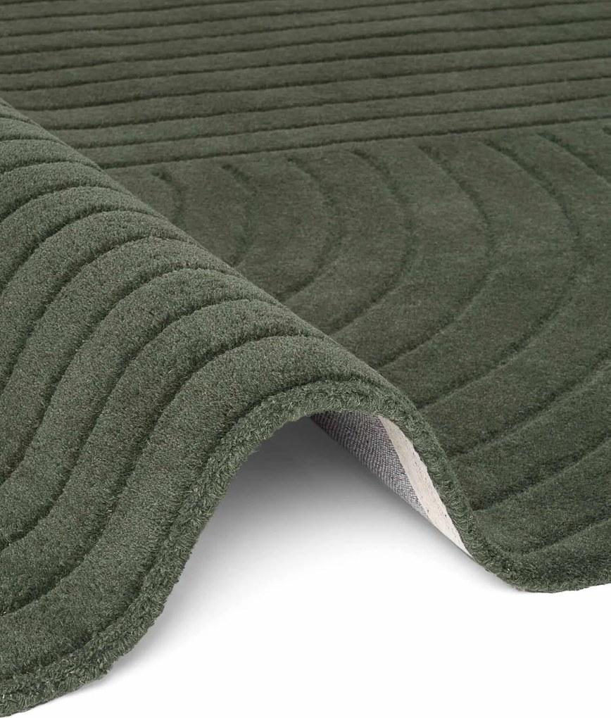 Vikosa, Kusový koberec Vikosa Arcura 106271 Dark Green kruh, 200x200 (priemer) kruh, zelená, obývacia izba
