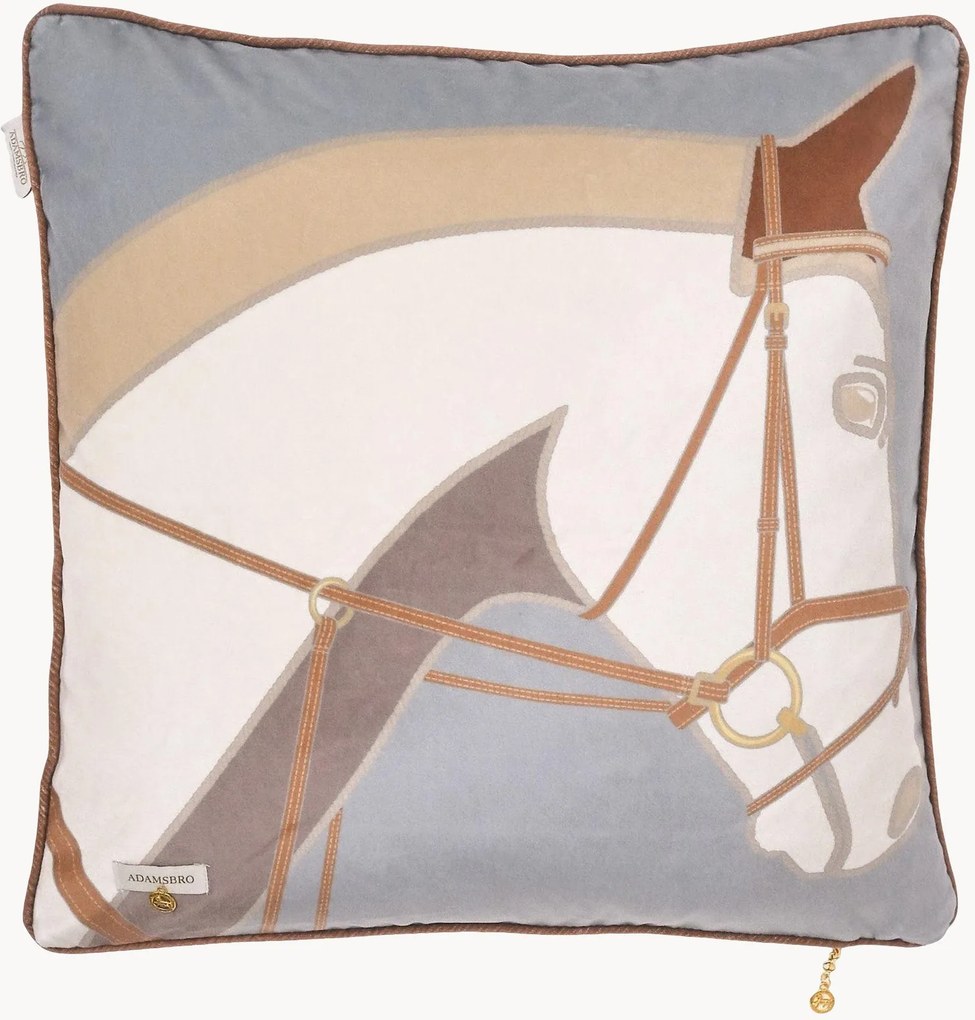 Zamatový vankúš Cheval