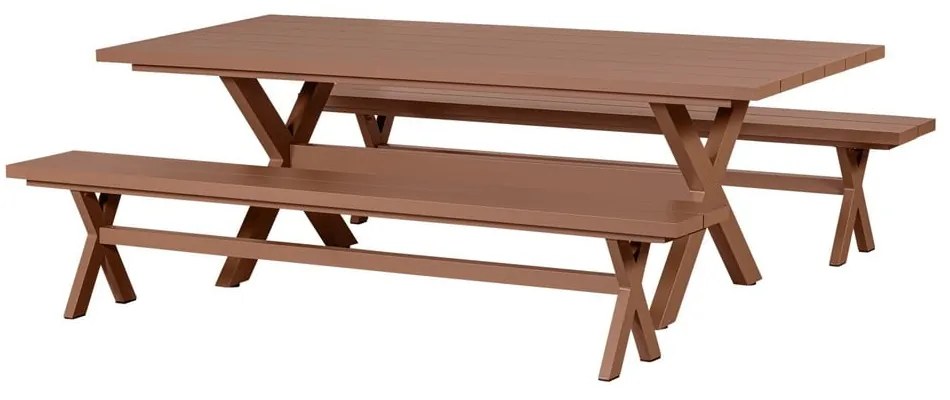 Hliníkový záhradný jedálenský stôl 100x220 cm Delta - Exotan