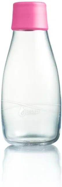 Svetloružová sklenená fľaša ReTap s doživotnou zárukou, 300 ml