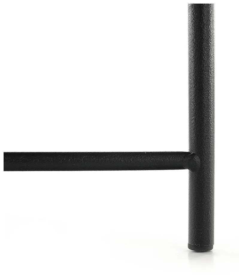Príručný stolík s odnímateľnou táckou, čierna, RENDER