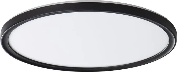 KANLUX KANLUX, AZPO stropné LED svietidlo, priemer 290mm, 18,5W, 3000/4000/6000K, IP54, čierna matná, 31515