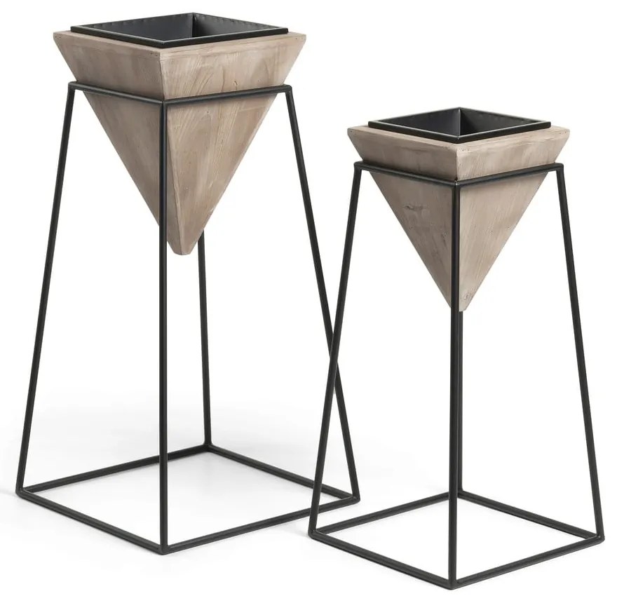 Súprava 2 kvatináčov Kave Home Star